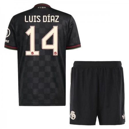 Camiseta de fútbol FC Bayern de Múnich Luis Diaz 14 Niño 3ª equipación 2025-26